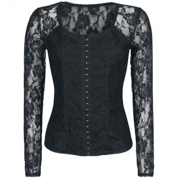 Fashion Victim Victoria Manga Larga Mujer Negro 3XL