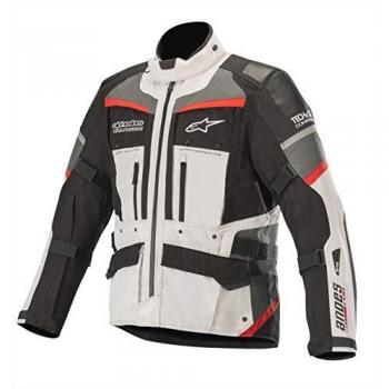 Alpinestars Chaqueta moto Andes Pro Drystar Jacket Tech-air Compatible Light Gray Black Dark Gray Red, Gris/Negro/Rojo, XL