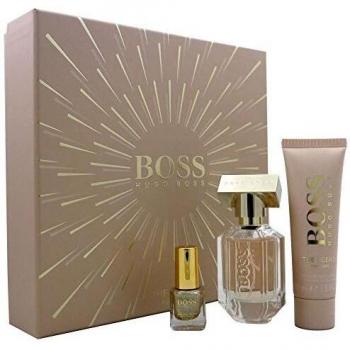 Set de Regalo Hugo Boss The Scent For Her Eau de Parfum 30 ml + Loción Corporal 50 ml + Esmalte de Uñas 4,5 ml