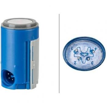 Sensor de estacionamiento HELLA 6PX 358 141-291 - Ayuda a la marcha atrás, compatible con vehículos, incluye cuatro sensores, tecnología de detección ultrasónica, indicador acústico y visual en el interior del vehículo