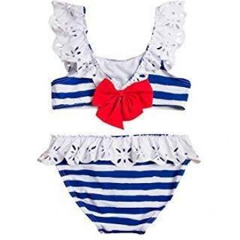 DADATI Bikini Niña con Rayas Marineras 03931011 6 Blanco