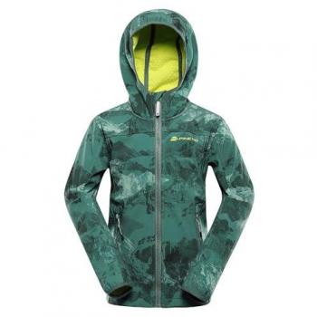 Chaqueta Softshell Infantil Alpine Pro Hooro Verde Neón