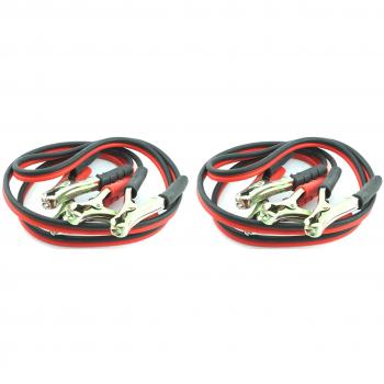 MasterStor (paquete de 2) salto conduce Booster Cables con pesados pinzas recubiertas de Zinc para los coches Diesel, Jump Start vehículos, coches, camionetas con baterías planas