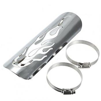 Alamor Tubo De Escape De Llama De Aislamiento De Calor Escudo Protector De La Motocicleta Cruiser
