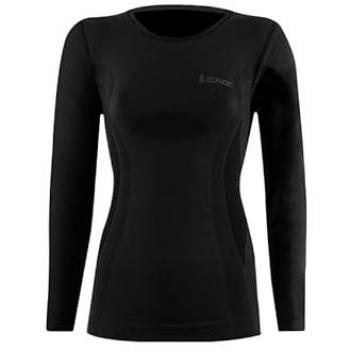 Camiseta Lenz 6.0 Merino de Cuello Redondo para Mujer - Negro - Talla XS