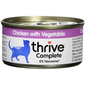 Thrive Complete Wet Cat Food 6 x 75g - Chicken with Vegetables