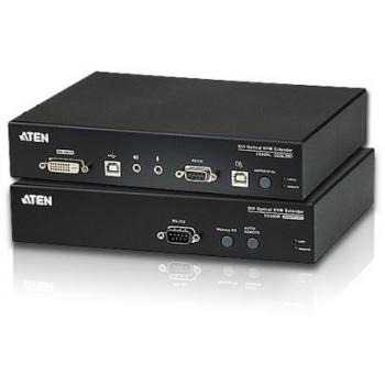 Aten CE690 Long Distance DVI Fiber KVM Extender with Audio + RS232