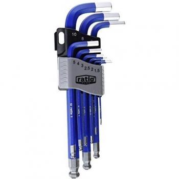 Ratio 6158H9 - Llaves Allen Mag Bola Jg 9