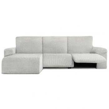Funda para chaise longue de brazo corto izquierdo Eysa JAZ Blanco 120 x 120 x 360 cm