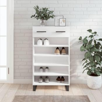 Zapatero blanco 60x35x105 cm madera multicapa