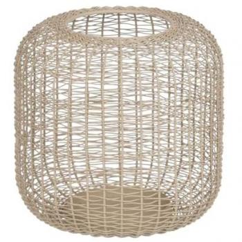 Farol Portavelas Crema Hierro 19,5 x 19,5 x 18,5 cm