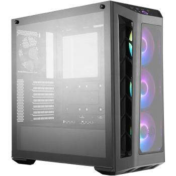 Cooler Master MasterBox MB530P ARGB Caja PC ATX con 3 Paneles Cristal Templado, 3 x 120 mm Ventiladores Preinstalados, Configuraciones Flujo de Aire Flexible