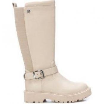 Xti Kids Botas Niña 150543 Beige/Negro con Cierre de Cremallera