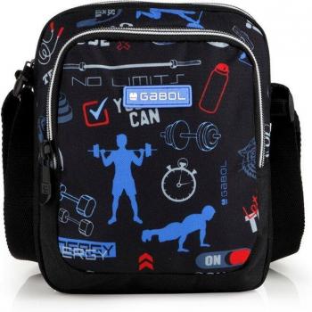 Bandolera infantil Gabol TRAINING negra resistente al agua