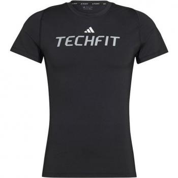 Camiseta de fitness gráfica adidas para hombre color negro