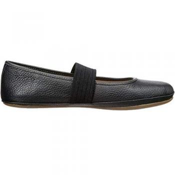 CAMPER Right - Smooth Leather Black Ballerinas for Girls - Sizes 12.5 and 31