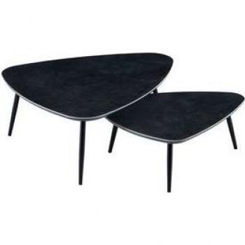 MESA CENTRO NIDO VULCANO CERAMIC NEGRO / NEGRO