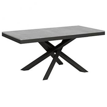 Mesa extensible Volantis Evolution 90x190/284 cm Cemento Estructura Antracita
