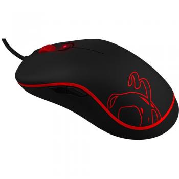 Ozone Neon - Ratón para Gaming, 6400 DPI, color negro y rojo