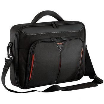 Targus Classic+ 13-14.1 inch Clamshell Laptop Case - Black/Red (CN414EU)