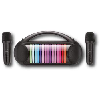 Altavoz Karaoke Multimedia Sami 20W con 2 Micrófonos Inalámbricos y Efecto de Sonido RS-990