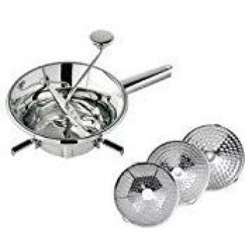 Moulin Passe-Legumes Inox 24 cm con 3 Grilles