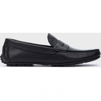 Mocasines de hombre de piel con antifaz en color negro de la marca Martinelli