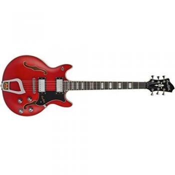 Hagstrom Alvar WCT Wild Cherry Transparent Semi-Hollow Electric Guitar