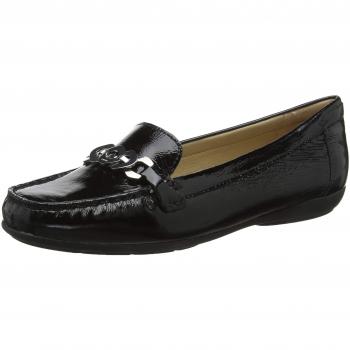 Geox D ANNYTAH Moc A, Mocasines Mujer, Black C9999, 37