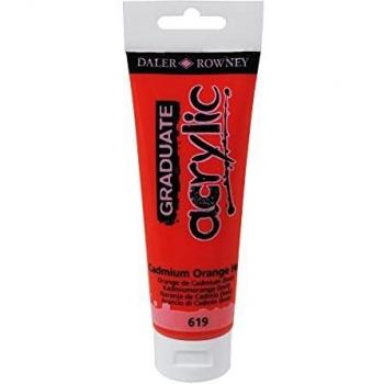 Daler Rowney Graduate Acrylic 120ml Cadmium Orange Hue