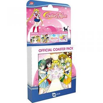 GB eye LTD, Sailor Moon, Mezcla de Posavasos de Madera, Multicolor, 9,5 x 10 x 9,5 cm