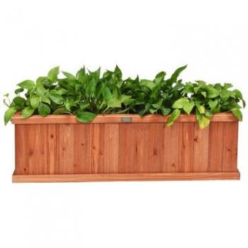 40 Rectangular Wooden Flower Planter Box for Garden and Window Decoration