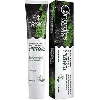 Pasta de Dientes Orgánica Blanqueadora Ultra Blanca con Carbón y Matcha 75 ml