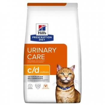 Hill's Prescription Diet c/d Multicare Feline - Alimento seco para gatos, formulado para el manejo de la salud urinaria, con pollo, 3 kg