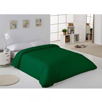 ESTELA - Funda nórdica Combi Color Verde Billar - Cama de 105 cm. - 50% Algodón / 50% Poliéster - 144 Hilos