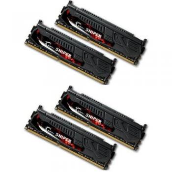 G.Skill Sniper Series 32GB DDR3 Quad Channel Memory Kit (4x8GB) - 2133MHz PC3-17000 CL10 Non-ECC Unbuffered