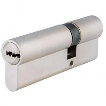 Cilindro Pro 62 mm con Llave de Puntos Niquel Satinado 31x31 FAC 23123