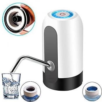 ASMARPA Dispensador de Agua Eléctrico,Bomba agua embotellada,con ADAPTADOR UNIVERSAL, Dispensador automatico de agua, Dispositivo Universal USB,camping, Oficina, Hogar,bomba suministro