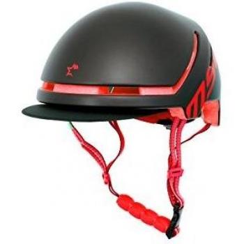 MSC Bikes DIRT118SMBKRD Casco de Ciclismo modalidad Dirt, Negro y Rojo, S/M