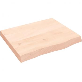 Estantería de pared 60x50x(2-6) cm roble macizo sin tratar