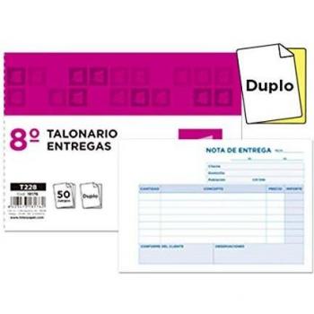 Liderpapel Talonario Entregas 8║ Original Y Copia T228 Apaisado
