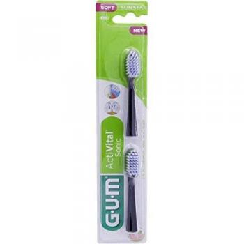 GUM Activital Sonic Electric Toothbrush Replacement Heads - 2 Pack