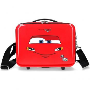 Neceser de Viaje Disney Cars Lightning McQueen ABS Rojo 29x21x15cm Adaptable 9L