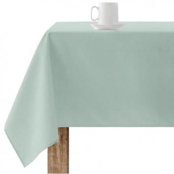 Mantel antimanchas Belum Rodas 2816 Menta 250 x 140 cm, tejido 65% algodón orgánico y 35% poliéster, tacto extrasuave, 100% Made in Spain
