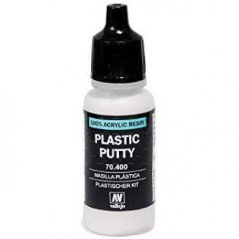 Vallejo Plastic Putty Pasta de Modelar, Blanco, 17 ml