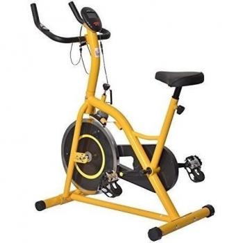 Bicicleta Estatica Bici Fitness Spinning Max 120 Kg Pantalla LED Acero Aluminio