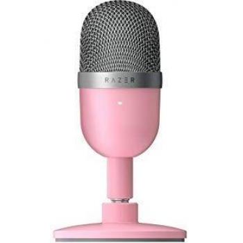 Razer RZ19-03450200-R3M1 - Seiren Mini Micrófono compacto para USB para streaming, compacto con patrón polar supercardioide, soporte inclinable, amortiguador integrado, Quartz / Rosa