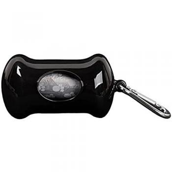 Wouapy WOU216996NOI Dispensador de Bolsas Higiénicas para Perro, Negro