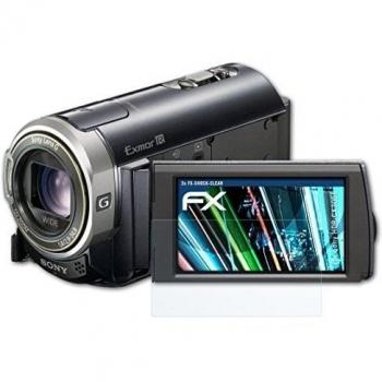 3 x atFoliX Antichoque Película Protectora Sony HDR-CX305E Protector Película - FX-Shock-Clear