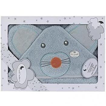 Interbaby 01205-31 - Capa DE BAÑO Mod Raton Gris, Unisex